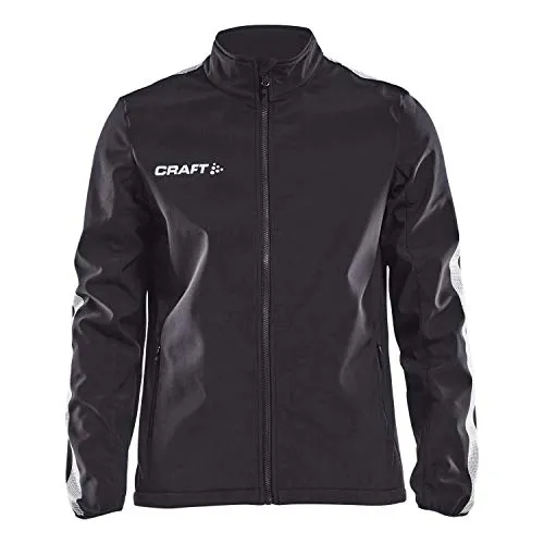 Craft Pro Control Softshelljacke Herren - Schwarz - Sportjacke für Herren, wind- und wasserabweisend mit gebürsteter Innenseite für zusätzliche Isolierung und Komfort, ideal für Teamaktivitäten und Outdoor-Einsätze.