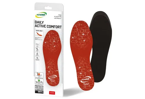 Noene DAILY ACTIVE COMFORT Einlegesohlen - Antishock Einlegesohlen für Sportschuhe, ideal für Sport und Alltag. Perfekte Dämpfung für Damen und Herren, sorgt für Komfort bei jedem Schritt.