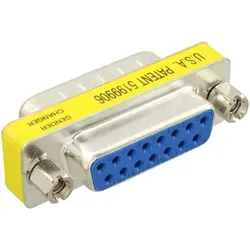 Inline® Mini-Gender-Changer, 15pol (Game), Stecker / Buchse