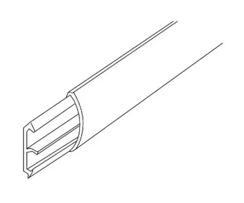 Kleinhuis HKL Aufbodenkanal Kunststoff steingrau 35x12x2000mm RAL7030... 2 Meter