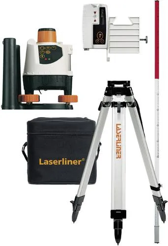 Laserliner BeamControl-Master 120 Rotationslaser - Messgeräte: 120m Reichweite, ideal für Innenausbau und Hochbau mit 5 Betriebsarten und stabiler Zinkdruckguss-Plattform für Langzeitverwendung.
