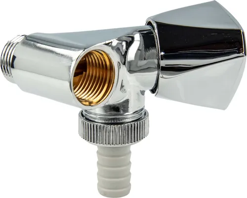 tecuro Zapfhahn-Anschlußventil - Geräteventil - Messing verchromt