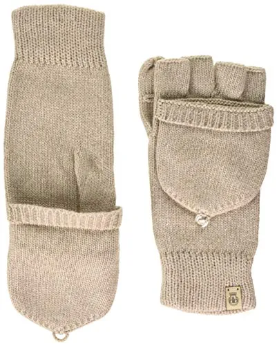Roeckl Damen Essentials Kapuzenhandschuhe - Luxuriöse Strickhandschuhe aus Cashmere-Mischung mit Kapuze, ideal für kalte Tage und modisch vielseitig einsetzbar.
