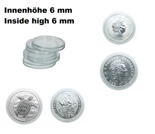 5-Lindner-S2255041P-Spezial-Münzkapseln-EXTRA-HOCH-Innen-5,5-mm-41- mm