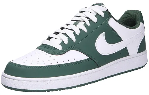Nike Herren Sneaker COURT VISION LO grün Größe EUR 44 - Trendiger Herrenschuh von Nike mit hochwertigem Kunstleder-Obermaterial und angenehmer Innenverarbeitung. Die abriebfeste Gummisohle sorgt für gute Bodenhaftung, während die auswechselbare Decksohle individuelle Anpassung ermöglicht.