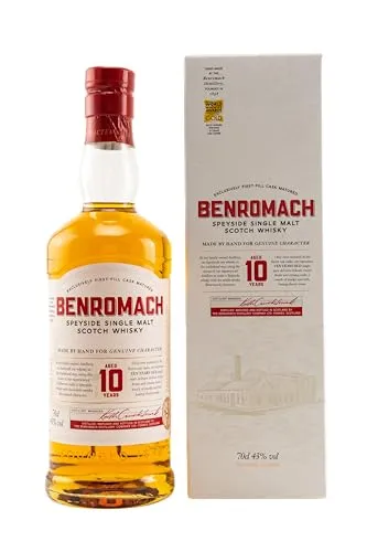 Benromach 10 Jahre Single Malt Scotch Whisky - Whisky aus Speyside mit fruchtiger Süße und leichtem Torfrauch – ein Genuss für Kenner, jetzt bei mySpirits entdecken!
