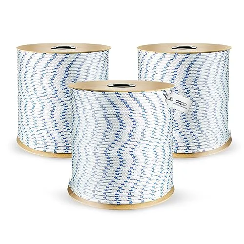 POLYPROPYLENSEIL – 10mm – 15m – Weiss – Flechtleine Textilseil Schnur Rope Kordel Kunststoffseil geflochten