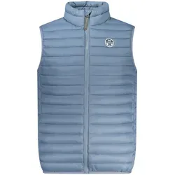 Leichtes Herren-Ärmelloses Top in Blau mit Taschen