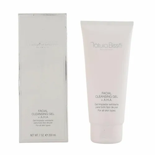 Natura Bissé Gesichtsreinigungsgel + AHA | Exfolierendes Reinigungsgel - Reinigungsschaum & Gele für das Gesicht – Erfrischendes Gel mit AHA, Aloe Vera und Vitamin B für sanfte Reinigung und Hauterneuerung, ideal für alle Hauttypen.