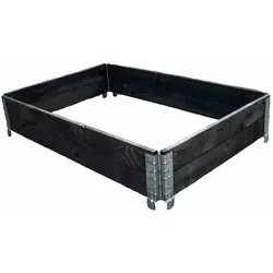 Siena Garden Hochbeet R08001-4BK-GBX, stapelbar 80 x 60 x 19,5 cm