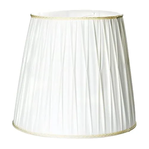 Großer Ersatz Lampenschirm 55cm Stoffschirm mit Aufnahme oben 12mm Falten