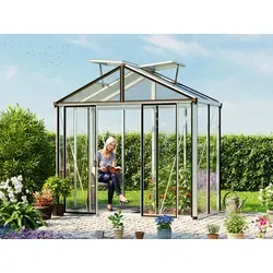 GFP Profi Gewächshaus 263 x 138 cm, Anthrazit