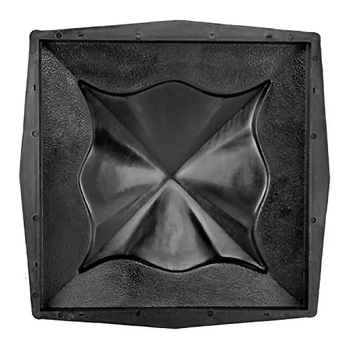 @tec Betonform Schalungsform Gießform Polypropylen (Kunststoff) - Pfeilerabdeckung/Mauerabdeckung DECO - 45 x 45 x 10,5 cm