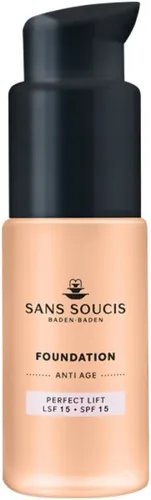 SANS SOUCIS Foundation Perfect Lift - Make-up mit straffendem Effekt, bietet mittlere bis hohe Deckkraft, kaschiert Linien und Fältchen und schützt die Haut mit LSF 15.
