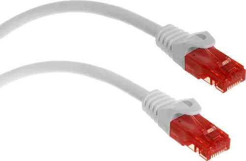 Maclean MCTV-302 Netzwerkkabel Weiß 2m CAT6 UTP Geschirmt PVC RJ45 Stecker Für Aktive und Passive Netzwerkgeräte