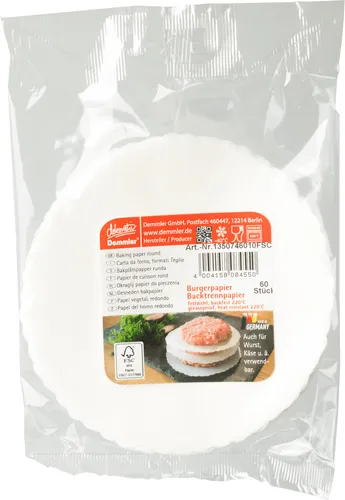 Demmler Burgerpapier Weiß in weiß von Demmler