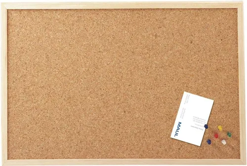 MAUL Korktafel mit Holzrahmen (B)800 x (H)600 mm