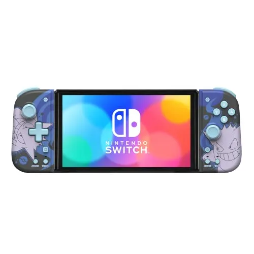 HORI Nintendo Switch Split Pad Compact (Gengar) - Ergonomischer Controller für Handheld-Modus, mit zuweisbaren Triggern und coolen Gengar-Design
