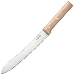 Opinel Brotmesser No.116 - Scharfe Edelstahlklinge mit Buchenholzgriff - Brotmesser mit 21 cm Wellenschliff-Klinge aus rostfreiem Edelstahl, ideal für harte Krusten. Ergonomischer Buchenholzgriff für besten Komfort.