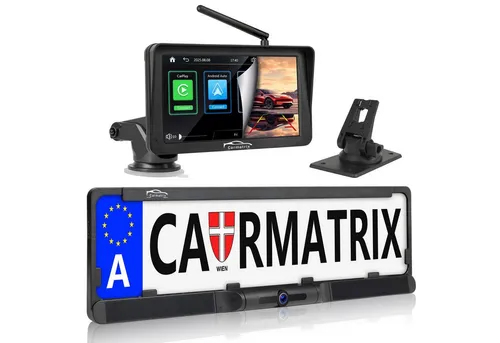 CARMATRIX Solar Rückfahrsystem mit Android Auto und CarPlay von CARMATRIX