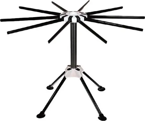 YUGN Nudeltrockner Edelstahl 33 cm – Nudelständer klappbar mit 10 Armen