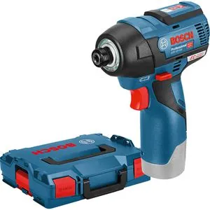 Bosch Akku-Schlagschrauber GDR 12V-110 mit Koffer - Akkuschrauber mit 110 Nm Drehmoment, bürstenlosem EC-Motor für lange Lebensdauer und präzises Schrauben. Inklusive L-BOXX für sicheren Transport.