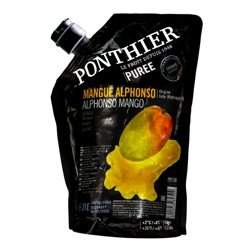 Food-United MANGO PÜREE Mango-Frucht-Püree von Ponthier 2x 1KG