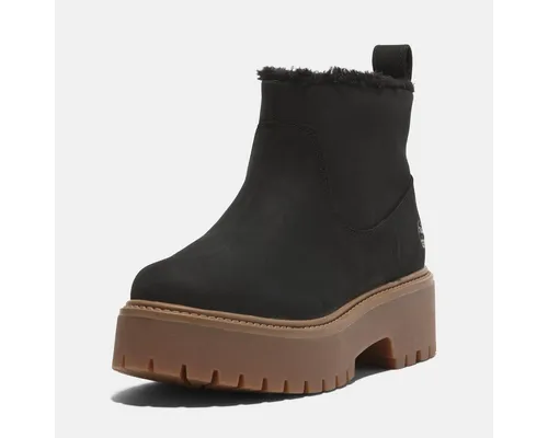 Timberland Stone Street Mid Warm Lined Boot Damen - Sportliche Chelseaboots für Damen, gefüttert und ideal für winterliche Abenteuer. Strapazierfähiges Leder und rutschfeste Gummi-Laufsohle sorgen für Komfort und Sicherheit.