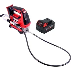 Milwaukee Werkstattpresse M18 GG-501 18 V 690 bar mit Akku - Leistungsstarke Fettpresse für professionelle Anwendungen, inkl. 1x Akku 5,0 Ah für maximale Effizienz und Mobilität.