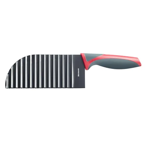WESTMARK Wellen-Buntschneide-Messer - Schäler & Zerkleinerer mit Wellenklinge, ideal für kreative Schnitttechniken und ansprechende Präsentationen von Obst und Gemüse.