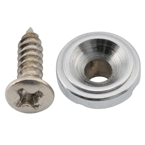 Musiclily Pro Stahl Vintage Rund Tele Saitenniederhalter String Tree Guide für Telecaster Style E-Gitarre, Chrom