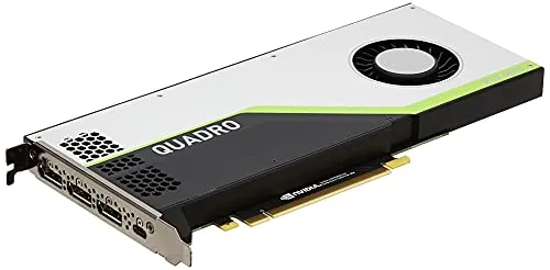 PNY NVIDIA Quadro RTX 4000 - Hochleistungs-Grafikkarte - Grafikkarten für professionelle Anwendungen, bietet ultraschnellen Grafikspeicher und Echtzeitwiedergabe mit der neuesten NVIDIA Turing GPU-Architektur.