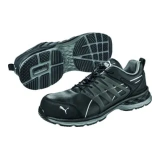 Puma Safety Halbschuh Velocity 2.0 Black Low 643840 Größe 44 - Halbschuhe mit Sicherheitsstandard, optimaler Komfort und rutschfeste Sohle für sicheren Halt bei der Arbeit.