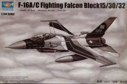 F-16A/C Fighting Falcon Block 15/30/32 / 1:144 - Trumpeter / 03911
