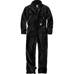 Carhartt Washed Duck Insulated, Overall - Schwarz - 4XL
