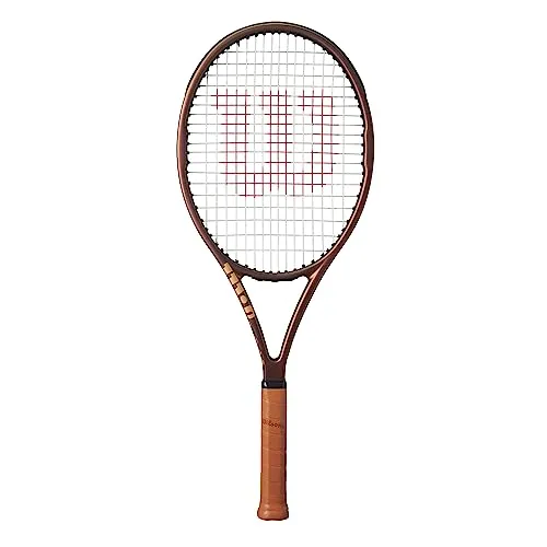 Wilson Tennisschläger Pro Staff Team v14 - Maximale Kontrolle für Spieler - Tennisschläger für fortgeschrittene Freizeitspieler, aus Graphit für ein reines Spielgefühl, leicht für mühelosen Schwung und mit klassischem Design.