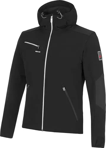 WÜRTH MODYF Softshelljacke Stretch Evolution - hochwertige Männer Arbeitsjacke in Schwarz - atmungsaktive Handwerkerjacke - in der Größe L