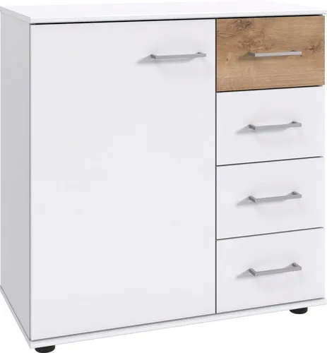 Wimex Kombikommode Taiga, 1 türig und 4 Schubladen in weiß von Wimex