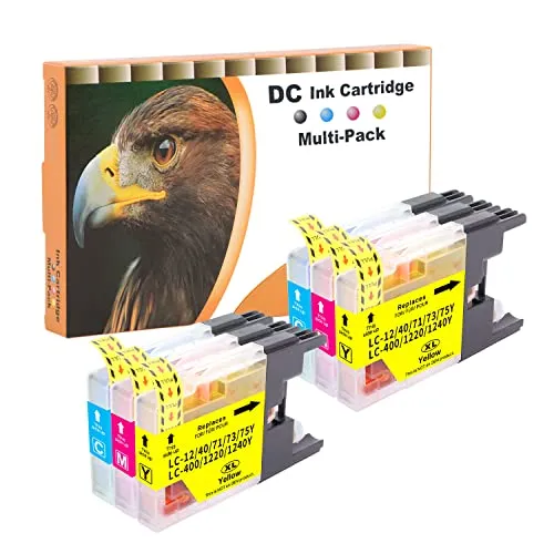 D&C Druckerpatronen Kompatibel für Brother LC-1220 LC-1240 XL für Brother MFC-J280W MFC-J425W MFC-J430W MFC-J280W MFC-J435W MFC-J5910DW MFC-J625DW MFC-J6510DW MFC-J6710DW J6910DW J825DW (6-Pack)