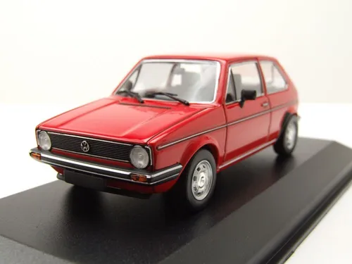 Minichamps VW GOLF 1 - 2-TÜRER - 1980 - RED 940055161 - Modellbau in 1:43, detailgetreues Sammlermodell des klassischen VW Golf 1 in roter Ausführung, ideal für Auto-Enthusiasten und Modellbau-Liebhaber.