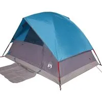 vidaXL Kuppel-Campingzelt für 4 Personen - Wasserdicht und Leicht - Campingzelt für 4 Personen, wasserdicht mit leichtem Design für einfachen Transport. Ideal für Abenteuer im Freien, schützt vor Wetter und bietet Komfort.