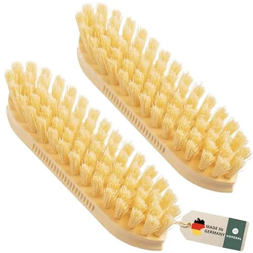 2er Set Scheuerbürste, Made in Germany, Scheuerbürsten hart, Putzbürste, Schrubber Bürsten, Wurzelbürste, Wurzelbürsten, Bürste Reinigung, Bodenbürste, Terrassenbürste