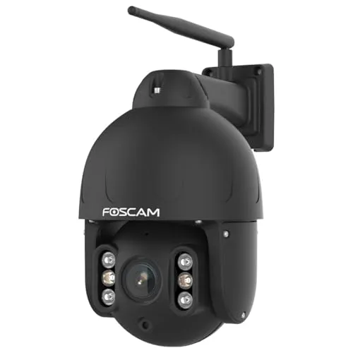 Foscam SD8P WLAN Überwachungskamera 8MP - Überwachungskamera mit 8MP Auflösung, Dualband-WLAN und 4-fachem optischen Zoom für optimale Sicherheit, wetterfest nach IP66.