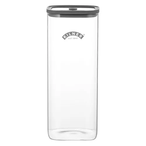 Kilner Frischhaltedose 3,5 Liter - Luftdichter Glasbehälter mit Vakuumversiegelungsdeckel - Praktische Frischhaltedose aus robustem, BPA-freiem Glas mit 3,5 l Volumen. Ideal zur Lagerung von trockenen Lebensmitteln. Der luftdichte Deckel sorgt für langanhaltende Frische und hilft bei der optimalen Organisation Ihrer Küche.