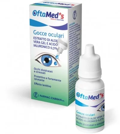 Oftamed's Augentropfen mit Aloe Vera Extrakt und Hyaluronsäure 10ml