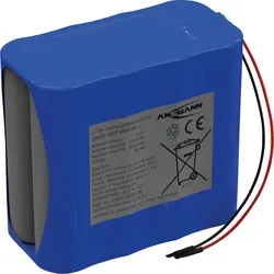 Ansmann 4S2P Akkupack 8x 18650 Kabel Li-Ion 14.4V 6700mAh - Hochleistungs-Akkupack für vielseitige Anwendungen, bietet doppelte Energiedichte im Vergleich zu NiMH und ist thermisch stabil sowie kältebeständig.