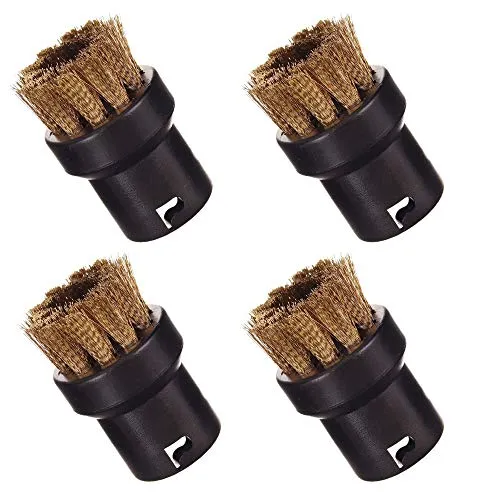 Messing Rundbürsten Reinigungsbürsten Set 4x für Karcher Dampfreiniger SC 1 2 3 4 1020