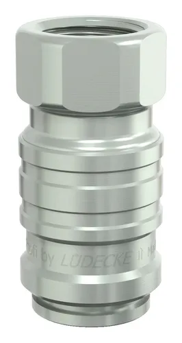 Lüdecke WaterProfi Kupplung Serie WS, DN9, mit Ventil, IG G3/4