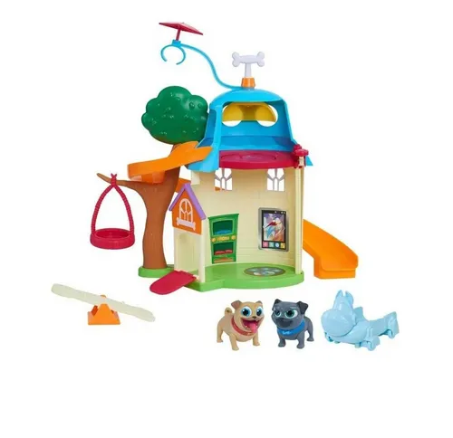 Bingo und Rolly Hundehaus - Kreatives Spielset mit Bingo und Rolly, ideal für Kinder ab 3 Jahren. Enthält ein abwechslungsreiches Spielhaus mit Schaukel, Rutsche und Fahrzeugen für stundenlangen Spielspaß!