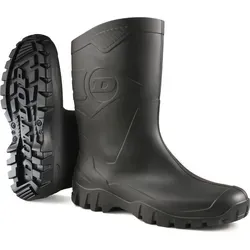 Dunlop Dee Stiefel schwarz Gr. 40 - Gummistiefel für Freizeit und Beruf, leicht anzuziehen, wasserdicht und chemikalienbeständig – ideal für Outdoor-Aktivitäten.